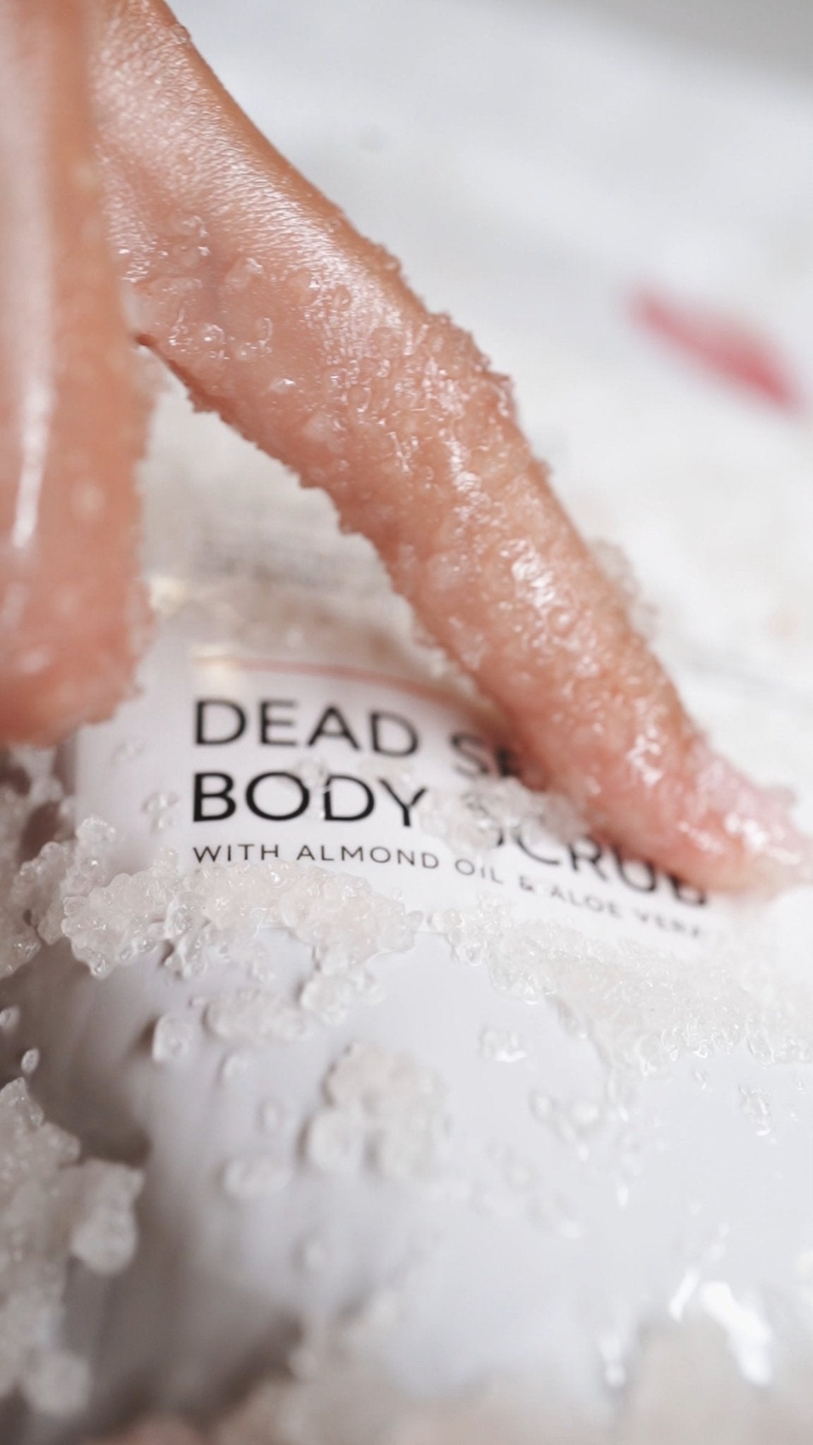 Dead Sea Salt Body Scrub Natural 100% 350G - Salt And Mud