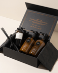 Luxury Advanced Gift Box by Salt & Mud with hand wash, body lotion, and aromatherapy diffuser