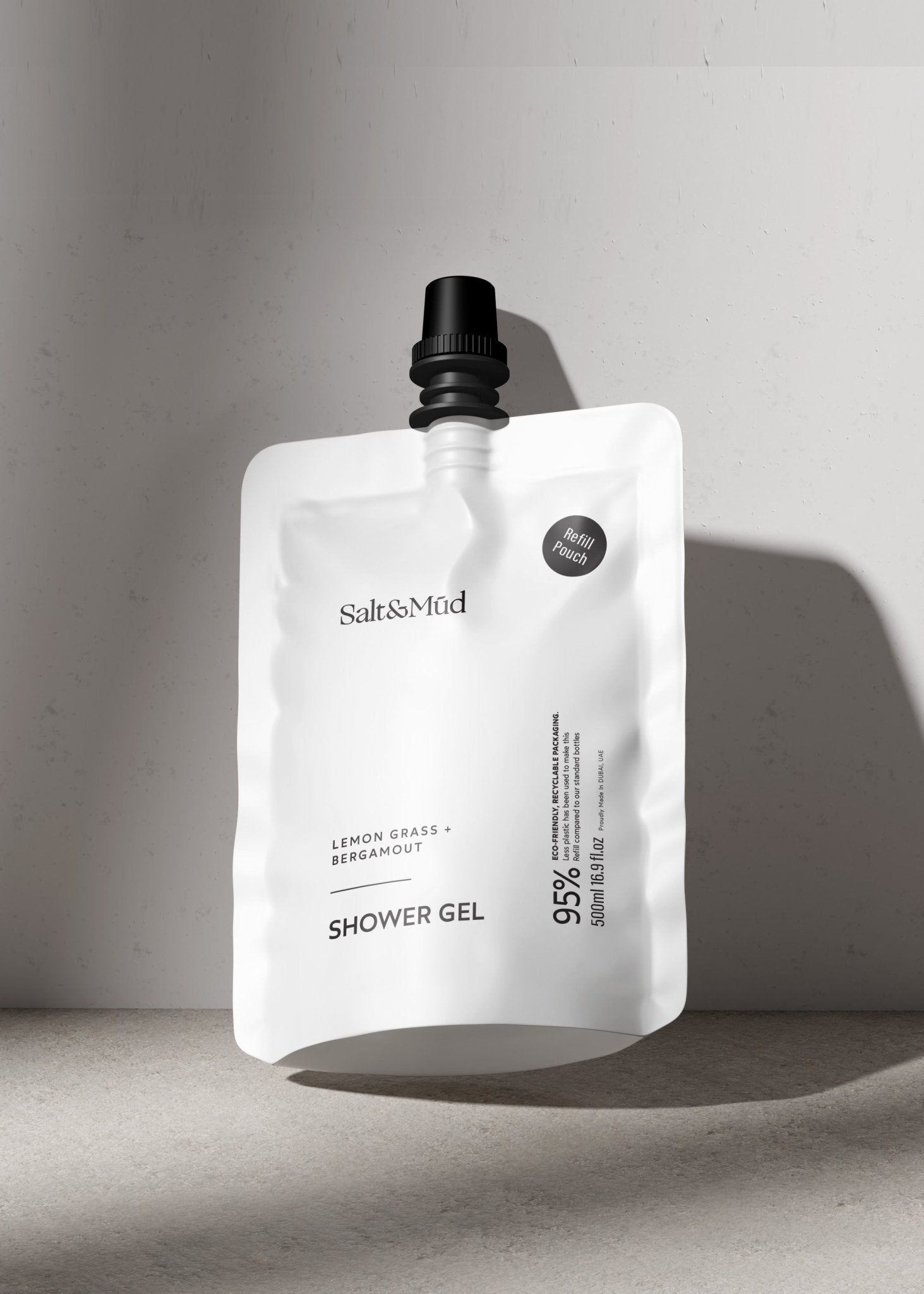 Refill Shower Gel With Dead Sea Minerals 500ml - Salt And Mud