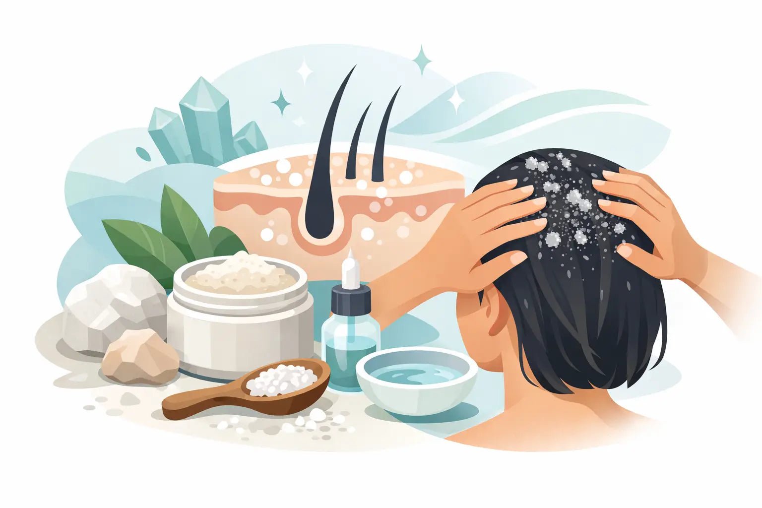 7 Mineral Scalp Scrub Benefits to Know - Salt And Mud