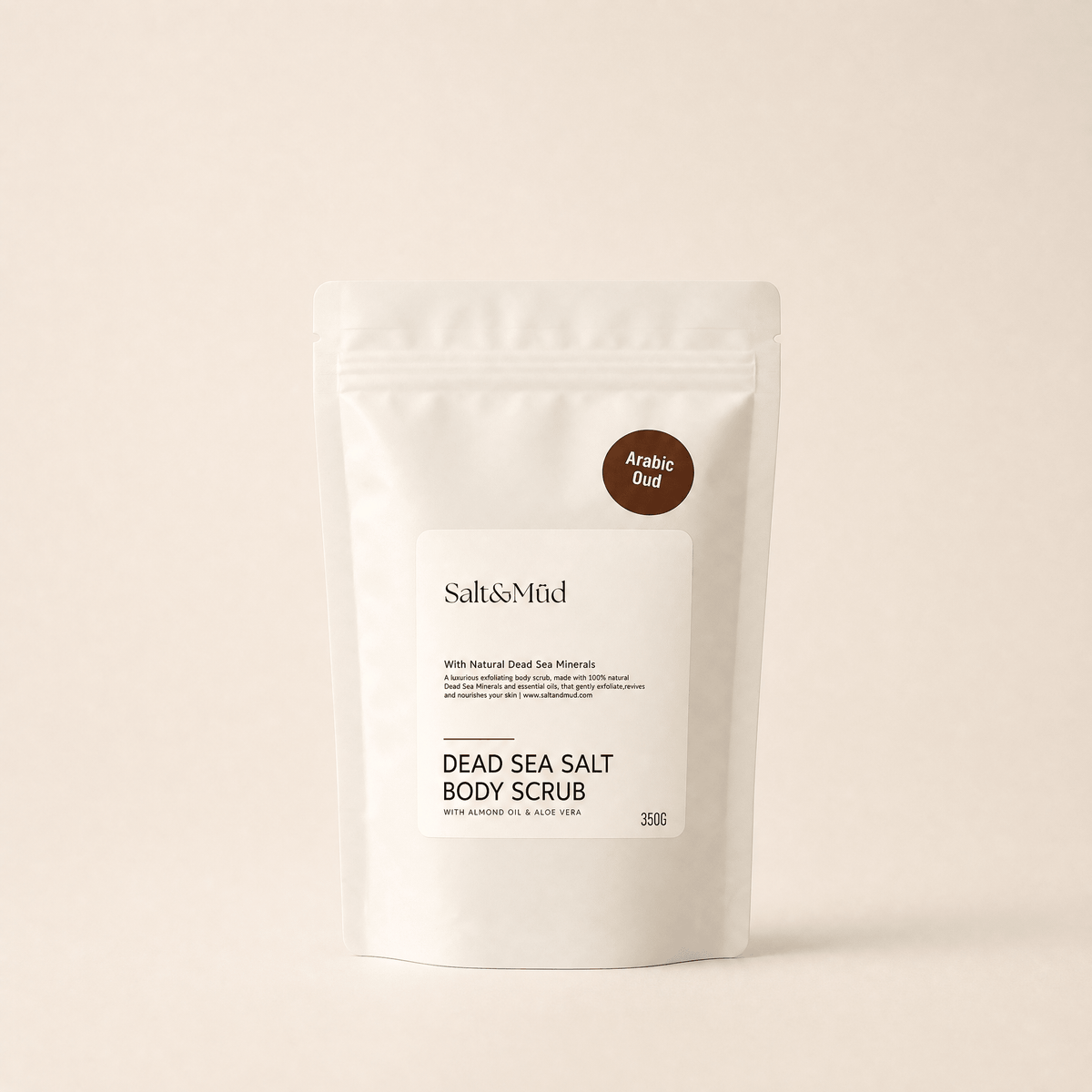 Salt & Mud Dead Sea Salt Body Scrub 350g with aloe vera and natural oils