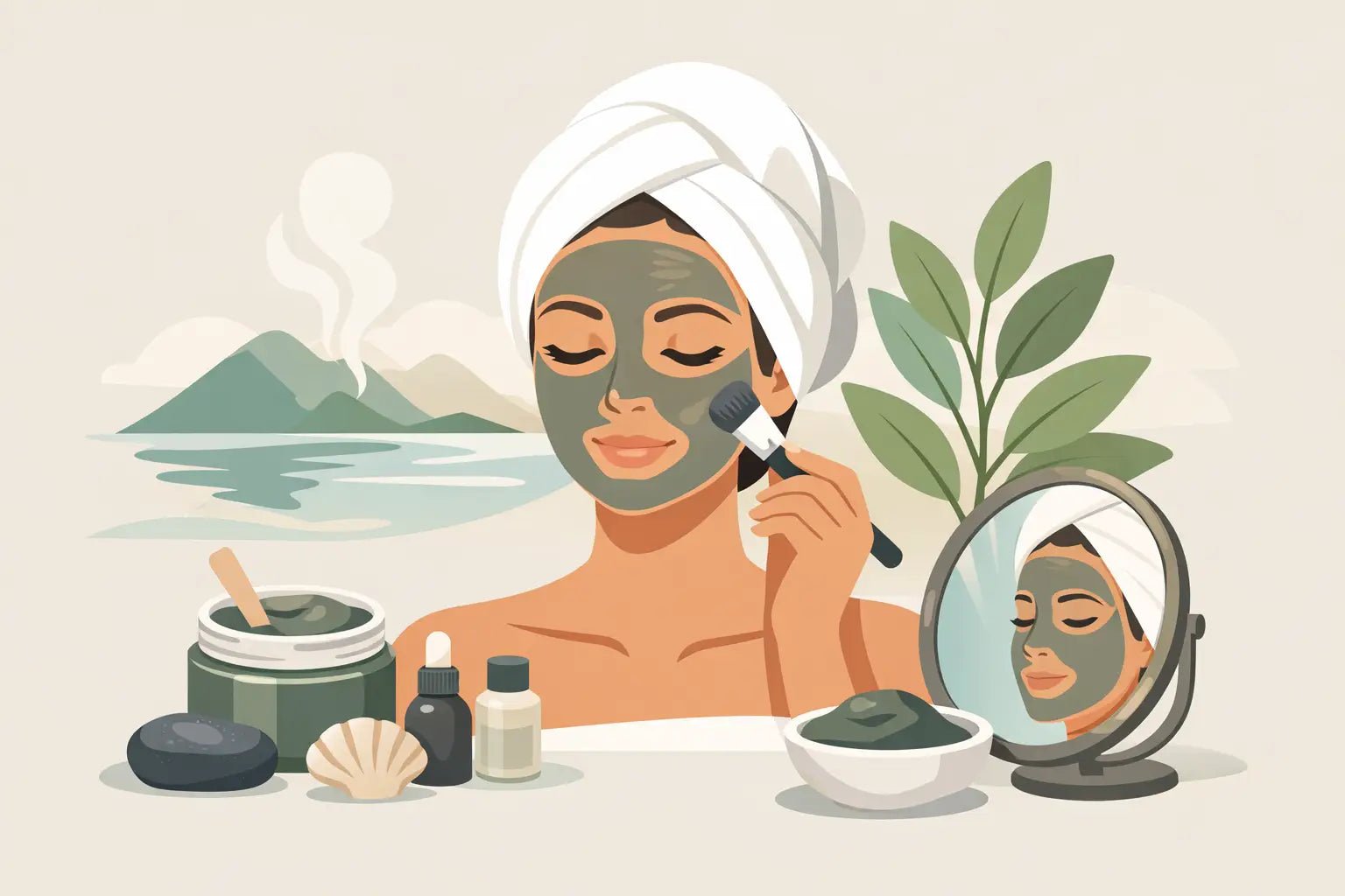 How to Apply a Mineral Mud Mask for Clearer Skin - Salt And Mud