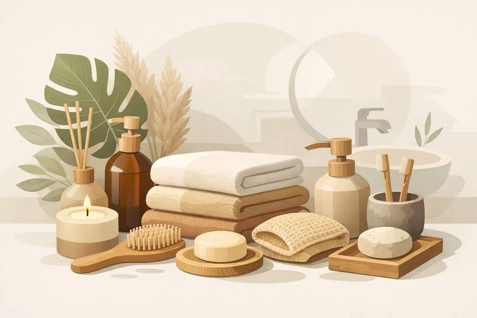 Natural Bathroom Accessories Luxury Ideas - Salt And Mud