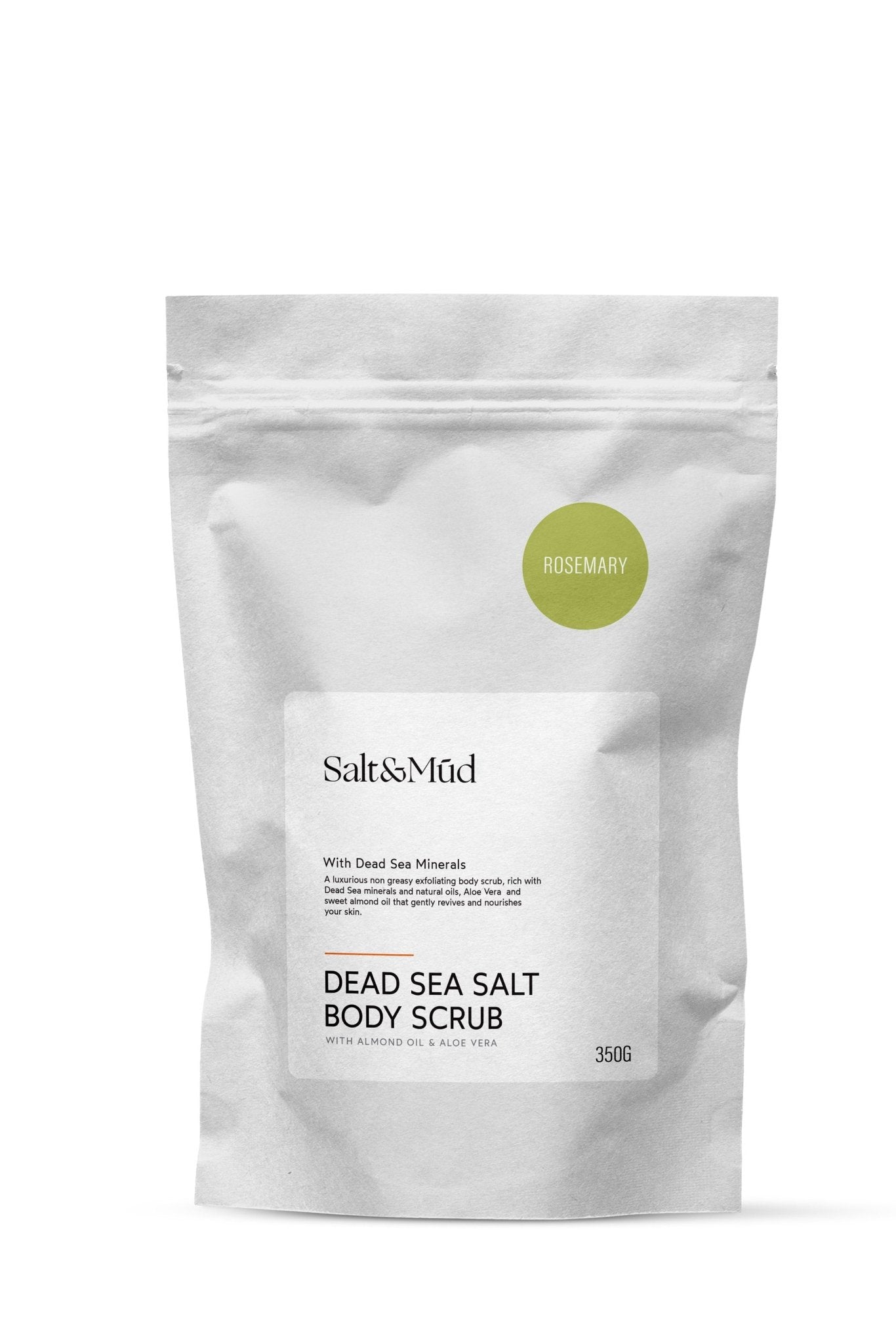 Dead Sea Salt Body Scrub Natural 100% 350G - Salt And Mud