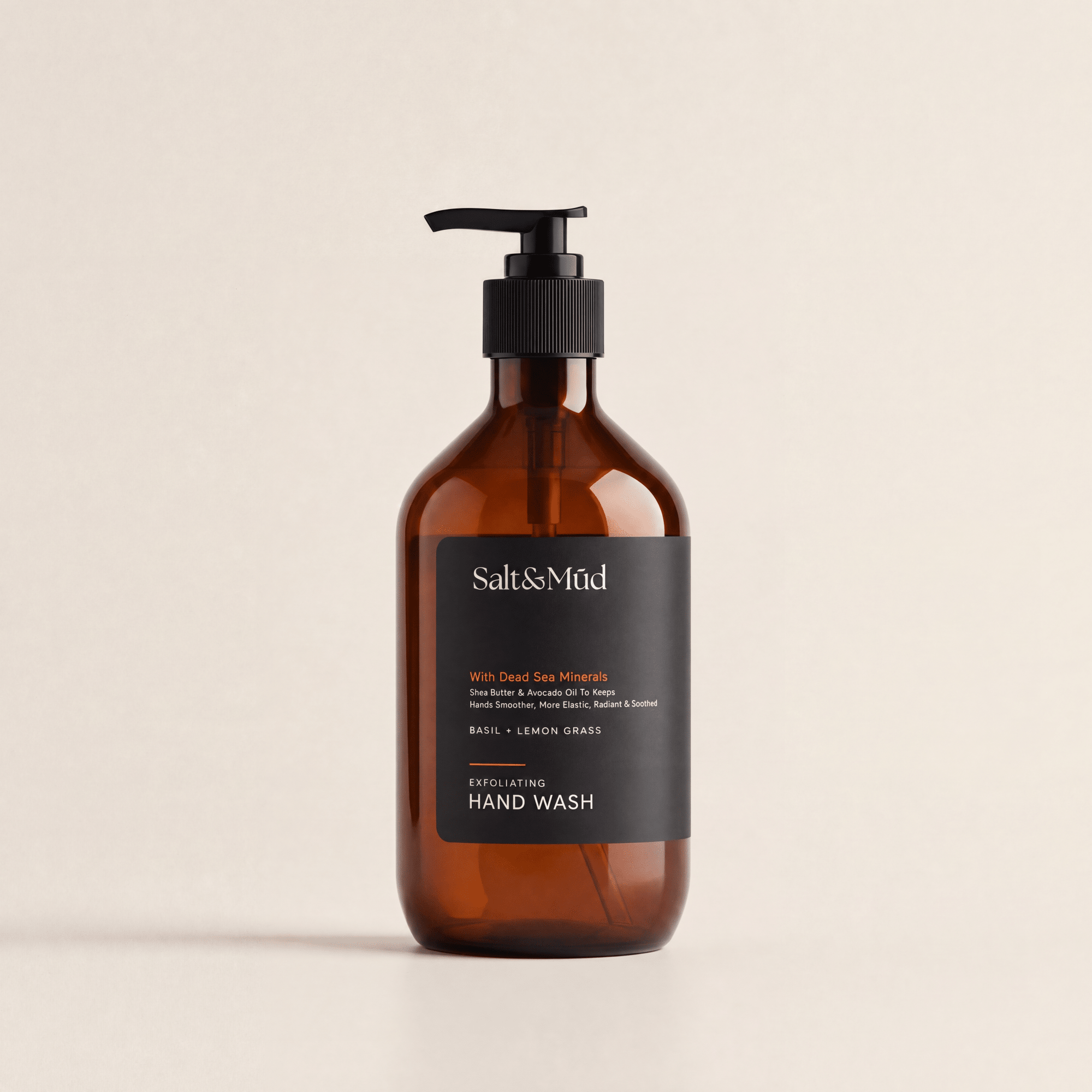 Exfoliating Hand Wash With Dead Sea Minerals 500ml - Salt And Mud
