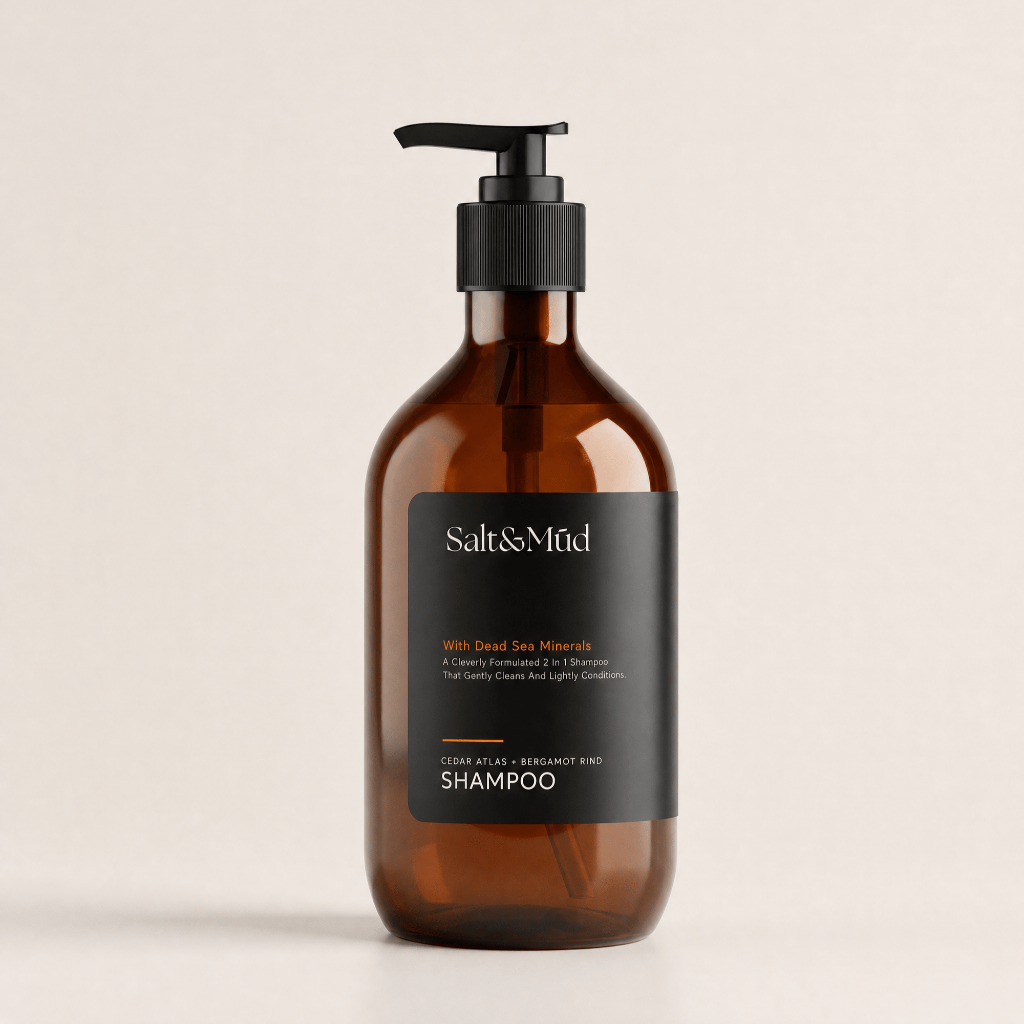 Hair Shampoo With Dead Sea Minerals 500ml - Salt And Mud