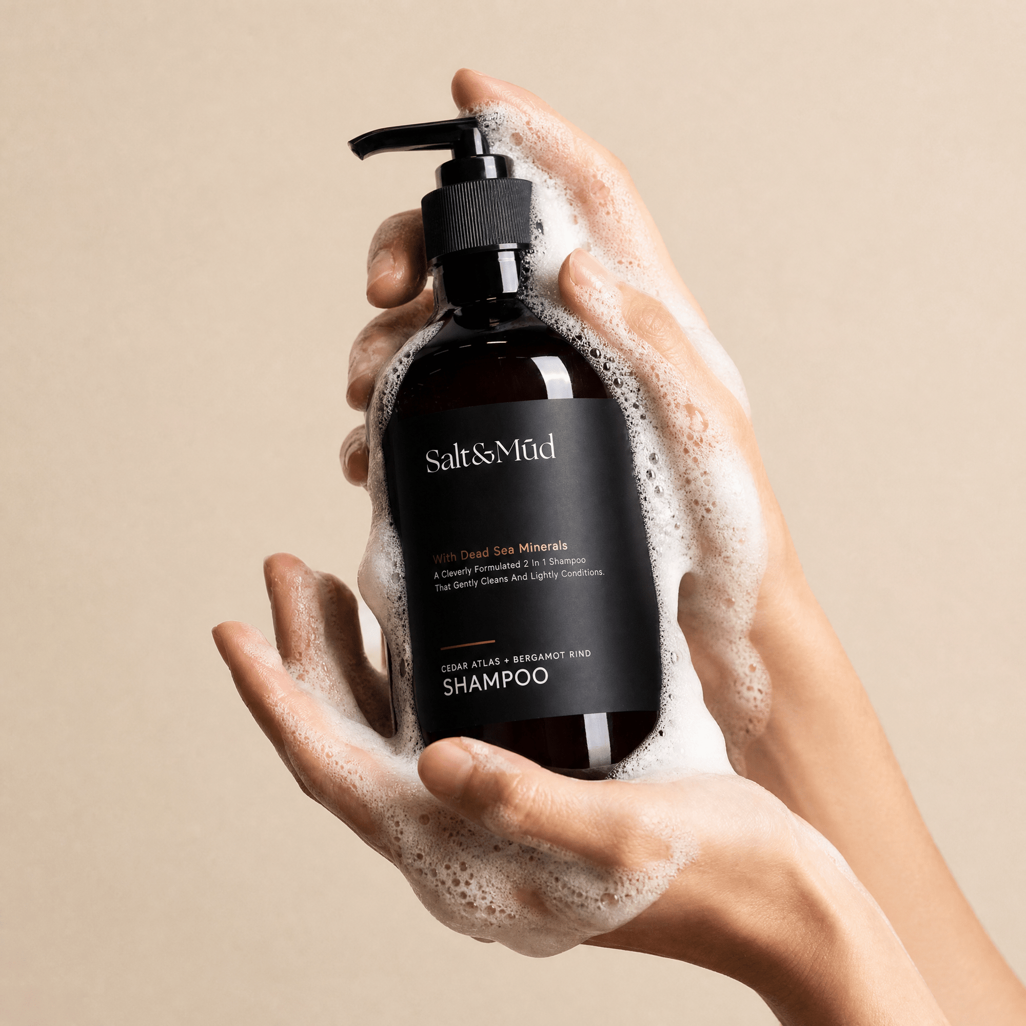 Hair Shampoo With Dead Sea Minerals 500ml - Salt And Mud