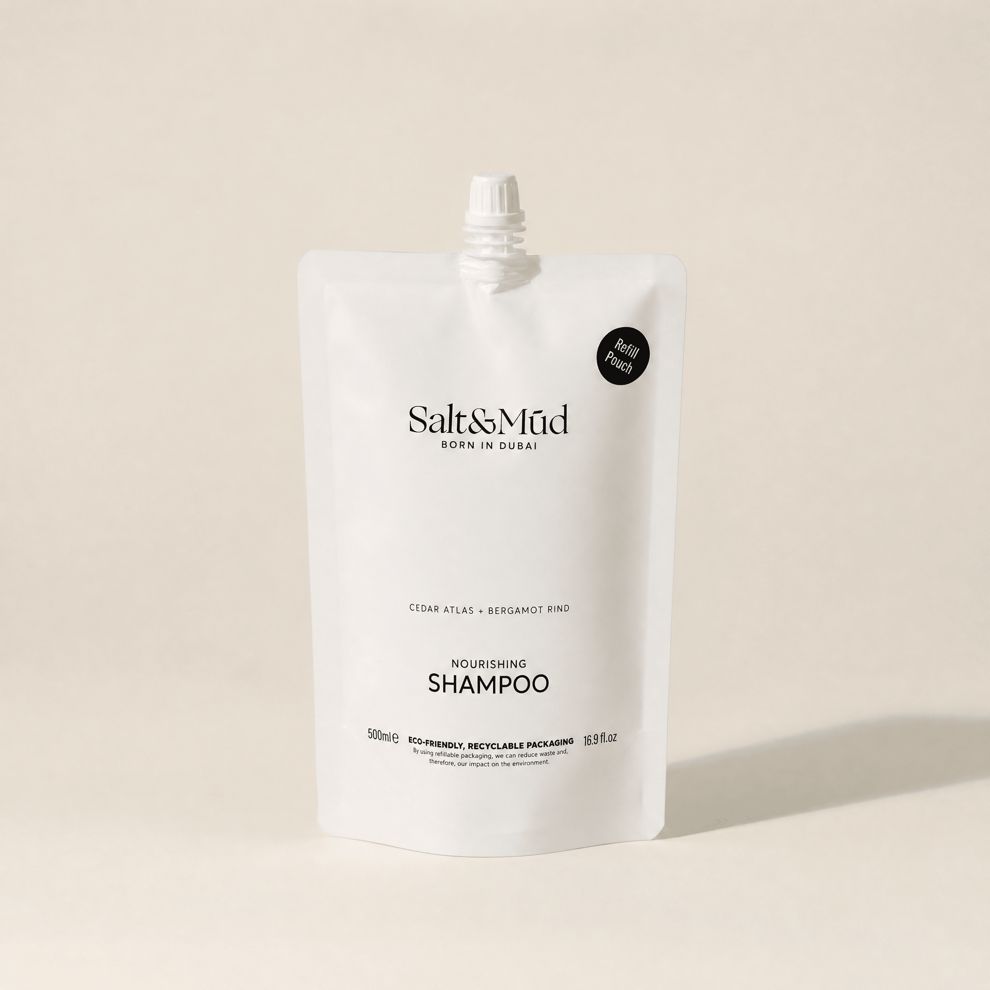 Refill Hair Shampoo With Dead Sea Minerals 500ml - Salt And Mud