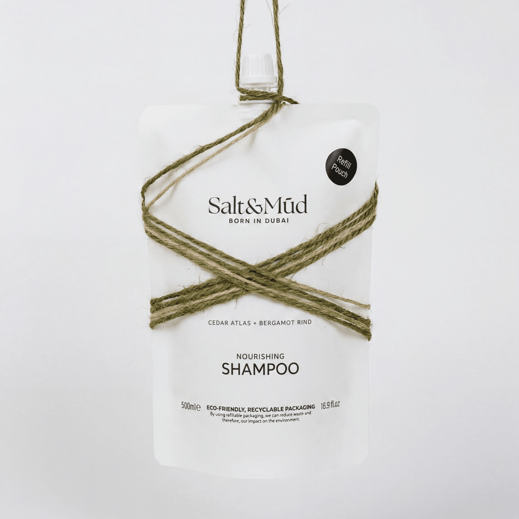 Refill Hair Shampoo With Dead Sea Minerals 500ml - Salt And Mud