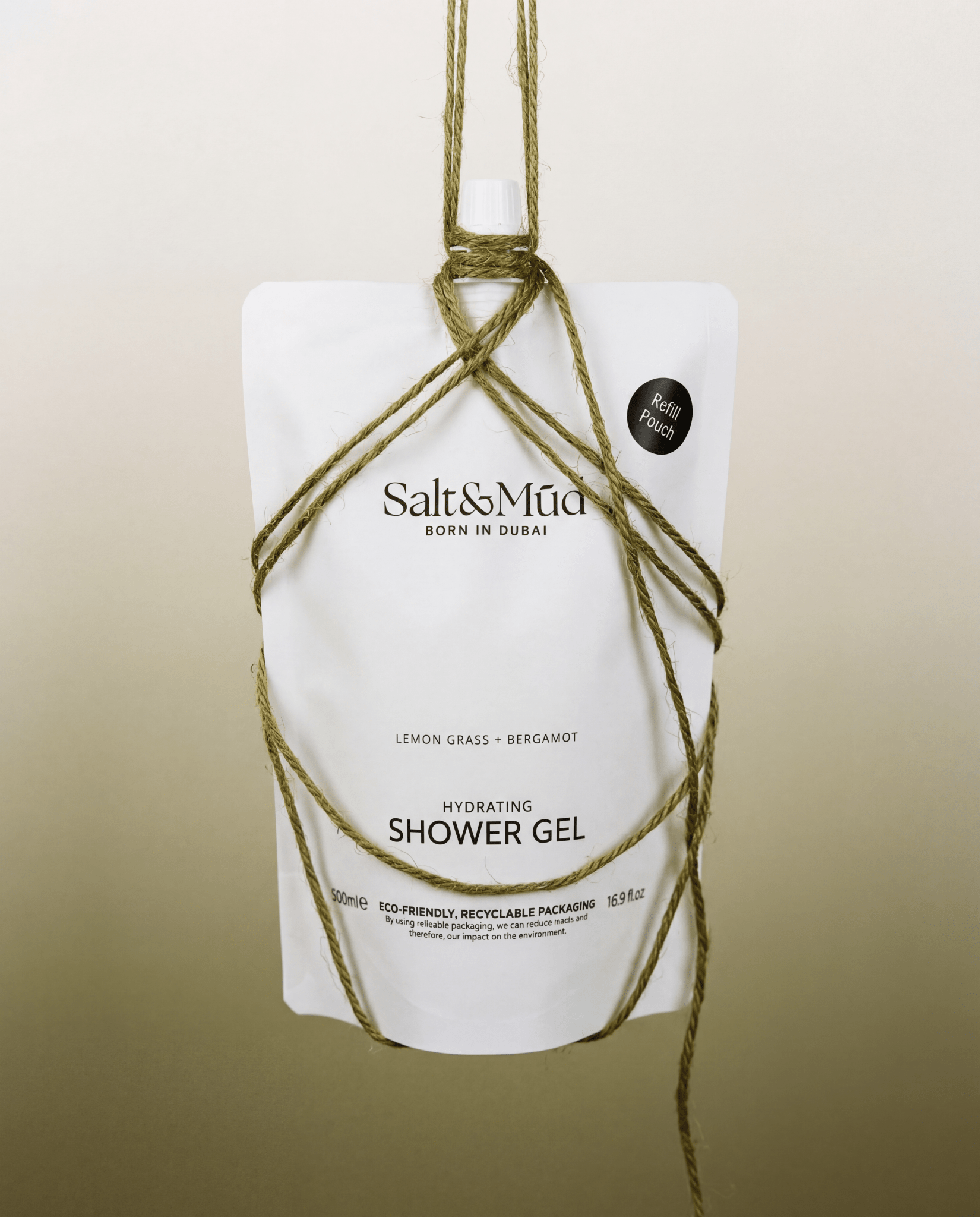 Refill Shower Gel With Dead Sea Minerals 500ml - Salt And Mud